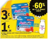 Promo Actimel Original Goût Fraise Offre Découverte à 1,26 € dans le catalogue E.Leclerc à Villeparisis