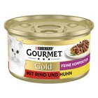 Aktuelles GOURMET Gold Feine Komposition mit Rind und Huhn 85 g Angebot bei Zookauf in Hannover ab 0,49 €
