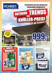 Aktueller Scheidt Prospekt mit Sonnensegel, "OUTDOOR TRENDS ZUM KNÜLLER-PREIS!", Seite 1