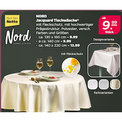 Jacquard Tischwäsche ca. 130 x 160 cm