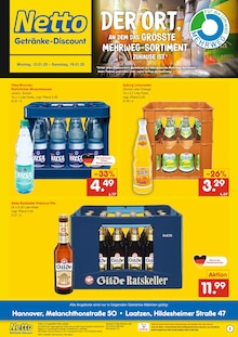 Netto Marken-Discount Prospekt "DER ORT, AN DEM DU IMMER AUSGEZEICHNETE PREISE FINDEST." mit  Seiten (Laatzen)