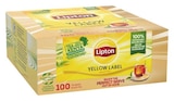 THÉ NOIR YELLOW LABEL 100 SACHETS - LIPTON en promo chez Netto THÉ NOIR YELLOW LABEL 100 SACHETS - LIPTON dans le catalogue Netto