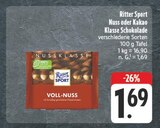 Aktuelles Nuss oder Kakao Klasse Schokolade Angebot bei EDEKA in Würzburg ab 1,69 €