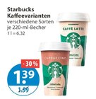 Kaffeevarianten im Angebot bei V-Markt in Memmingen Kaffeevarianten Angebote von Starbucks bei V-Markt Memmingen für 1,39 €