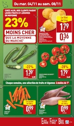 Prix et réduction Carotte dans le prospectus Aldi en cours Offre Carotte dans le catalogue Aldi du moment à la page 3