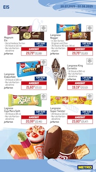 Eis Angebot im aktuellen METRO Prospekt auf Seite 12