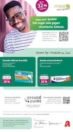 Aktueller mea - meine apotheke Apotheken Prospekt für Coesfeld: Unsere Juni-Angebote mit 4} Seiten, 01.06.2026 - 30.06.2026