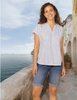AWG Bernau - Streifen-Blusentop oder Bermuda „Ella“ Angebot im Prospekt Streifen-Blusentop oder Bermuda „Ella“ bei AWG im Bernau Prospekt für 15,99 €