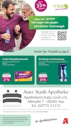 mea - meine apotheke Prospekt für Aue: "Unsere April-Angebote", 4 Seiten, 01.04.2026 - 30.04.2026