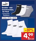 Sneaker-Socken, 3er Pack bei Netto Marken-Discount im Burgstädt Prospekt für 4,99 €