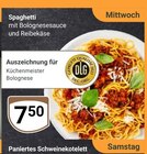 Spaghetti mit Bolognesesauce und Reibekäse im aktuellen GLOBUS Prospekt