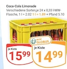 Limonade im Angebot bei GLOBUS in Datteln Limonade Angebote von Coca-Cola bei GLOBUS Datteln für 14,99 €