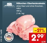 Aktuelle Steak Angebote bei Netto Marken-Discount in Dortmund Aktuelles Hähnchen-Oberkeulensteaks Angebot bei Netto Marken-Discount in Dortmund ab 2,99 €