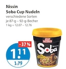 Soba Cup Nudeln im V-Markt Prospekt Soba Cup Nudeln von Nissin im aktuellen V-Markt Prospekt für 1,11 €