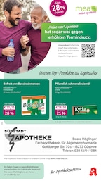 mea - meine apotheke Prospekt für Güstrow mit 4 Seiten mea - meine apotheke Prospekt für Güstrow: "Unsere September-Angebote", 4 Seiten, 01.09.2025 - 30.09.2025