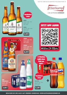 Coca Cola im Getränke Ellerkamp Prospekt "DIE GETRÄNKEKÖNNER" mit 4 Seiten (Osnabrück)