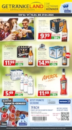 Aktueller Getränkeland Prospekt, "Die Getränkekönner", mit Angeboten der Woche, gültig von 15.04.2024 bis 15.04.2024