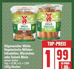 Vegetarische Mühlenfrikadellen, Würstchen oder Salami Minis von Rügenwalder Mühle im aktuellen EDEKA Prospekt