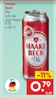 Pils im Angebot bei Netto Marken-Discount in Wilhelmshaven Pils Angebote von Haake Beck bei Netto Marken-Discount Wilhelmshaven für 0,79 €