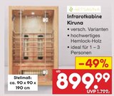 Infrarotkabine Kiruna Angebote von ARTSAUNA bei Netto Marken-Discount Wolfsburg für 899,99 €