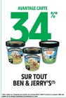 34% Avantage Carte sur tout Ben & Jerry's à Intermarché Hyper dans Balma