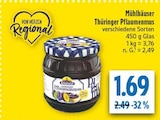 Thüringer Pflaumenmus bei diska im Hirschfelde Prospekt für 1,69 €