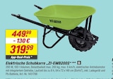 Aktuelles Elektrische Schubkarre ZI-EWB200S Angebot bei toom Baumarkt in Mainz ab 319,99 €
