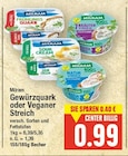 Gewürzquark oder Veganer Streich von Milram im aktuellen E center Prospekt