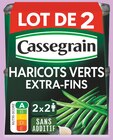 Haricots verts extra-fins sélection cueillis et rangés main - CASSEGRAIN en promo chez Intermarché Haricots verts extra-fins sélection cueillis et rangés main - CASSEGRAIN dans le catalogue Intermarché