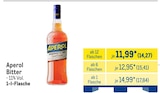 Aperol Bitter im Angebot bei METRO in Mannheim Aperol Bitter Angebote bei METRO Mannheim für 14,27 €