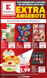 Kaufland Supermarkt Prospekt der aktuellen Woche mit 8 Seiten, gültig von 24.09.2026 bis 30.09.2026, in Nossen und Umgebung Aktueller Kaufland Supermarkt Prospekt in Nossen und Umgebung, "EXTRA-ANGEBOTE" mit 8 Seiten, 24.09.2026 - 30.09.2026