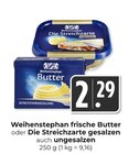 frische Butter oder Die Streichzarte gesalzen auch ungesalzen Angebote von Weihenstephan bei Hieber Lörrach für 2,29 €