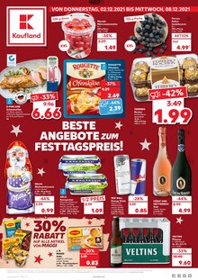 Kaufland Prospekt für Erlangen mit 44 Seiten Kaufland Prospekt für Erlangen: BESTE ANGEBOTE ZUM FESTTAGSPREIS!, 44 Seiten, 02.12.2021 - 08.12.2021