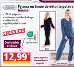 Pyjama ou tenue de détente polaire femme - ElleNor en promo chez Norma Nancy à 12,99 €