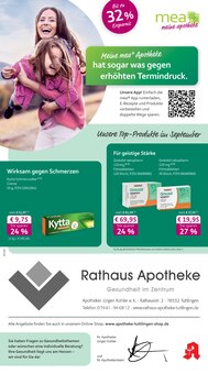 mea - meine apotheke Prospekt der KW 36 "Unsere September-Angebote" Aktueller mea - meine apotheke Prospekt "Unsere September-Angebote" Seite 1 von 4 Seiten
