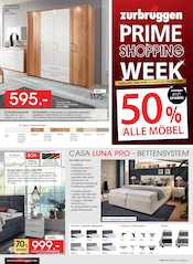 Aktueller Zurbrüggen Prospekt mit Boxspringbett, "PRIME SHOPPING WEEK", Seite 15