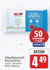 Babysanft Feuchttücher von HiPP für 4,49 € bei E center im Angebot Babysanft Feuchttücher von HiPP im aktuellen E center Prospekt