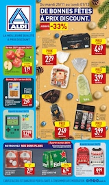 Bière Angebote im Prospekt "DE BONNES FÊTES À PRIX DISCOUNT." von Aldi auf Seite 1