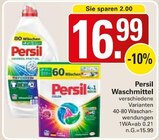 Waschmittel im Angebot bei WEZ in Minden Waschmittel Angebote von Persil bei WEZ Minden für 16,99 €
