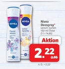 Deospray im Angebot bei Markant Nordwest in Löhne Deospray Angebote von Nivea bei Markant Nordwest Löhne für 2,22 €