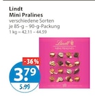 Pralinen im V-Markt Prospekt Mini Pralines von Lindt im aktuellen V-Markt Prospekt für 3,79 €