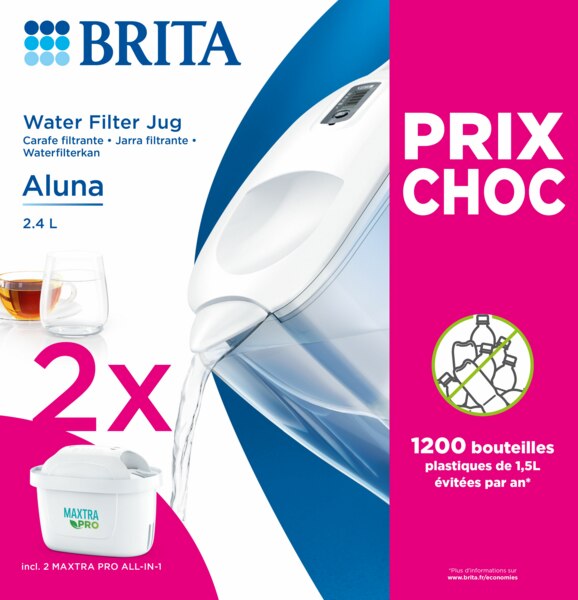 Pack de 4+1 Cartouche filtrantes MAXTRA + pour carafes filtrantes BRITA  BRITA : Pack de 4 filtres à Prix Carrefour