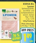 Lyoner von EDEKA Bio für 1,49 € bei EDEKA im Angebot Lyoner von EDEKA Bio im aktuellen EDEKA Prospekt