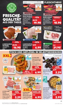Hackfleisch im Kaufland Prospekt "Aktuelle Angebote" mit 59 Seiten (Leipzig)