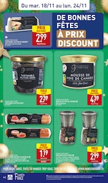 Prix et réduction Foie Gras dans le prospectus Aldi en cours Offre Foie Gras dans le catalogue Aldi du moment à la page 24