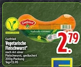 Vegetarische Fleischwurst im EDEKA Prospekt Vegetarische Fleischwurst von Gutfried im aktuellen EDEKA Prospekt für 2,79 €