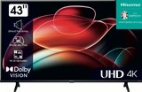 Téléviseur Smart TV 4K UHD 43" - HISENSE en promo chez Cora Malakoff à 299,99 €