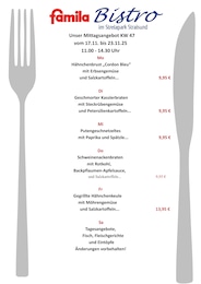 Supermarkt Prospekt von famila Nordost Stralsund famila Nordost Prospekt: "Aktuelle Angebote", 1 Seite, 17.11.2025 - 22.11.2025