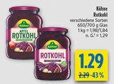 Apfel Rotkohl Angebote von Kühne bei diska Amberg für 1,29 €