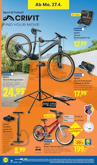 Fahrradpumpe im Lidl Prospekt "LIDL LOHNT SICH" mit 68 Seiten (Stuttgart)